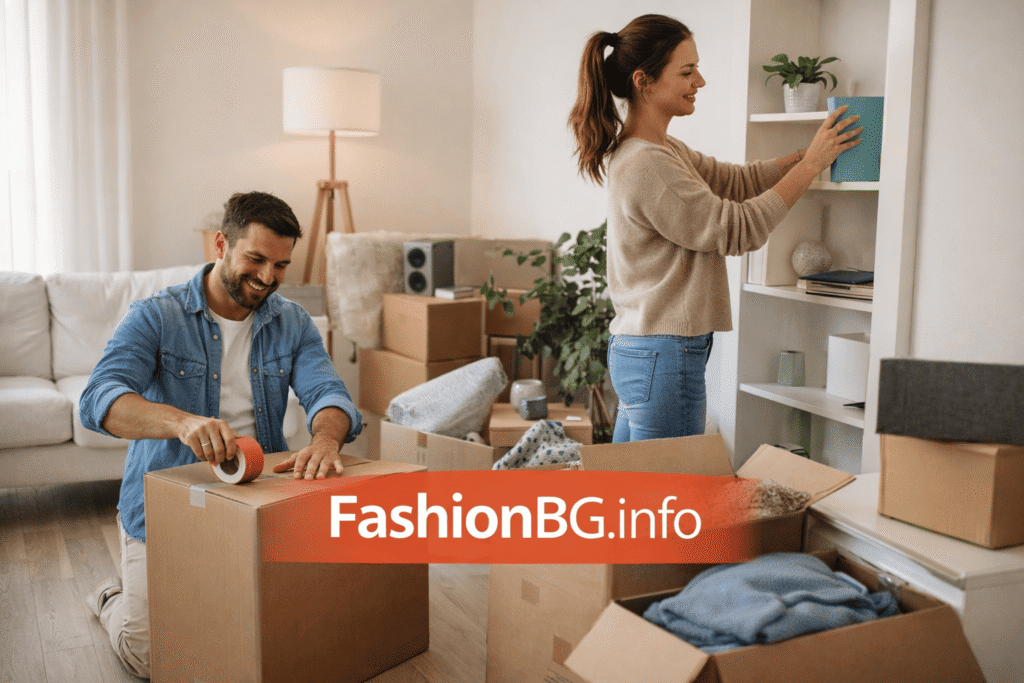 подреждане на дома и разопаковане, след избора на оферта от хамали